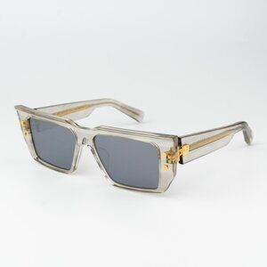 Balmain Women Sunglasses Titanium Gold Grey Cat Eye B-VI BPS-121B-54